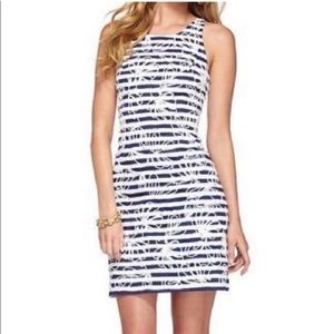 Lilly Pulitzer Pearl Dress In Cording We Will Go, 100 % Cotton Navy/ White, Mini